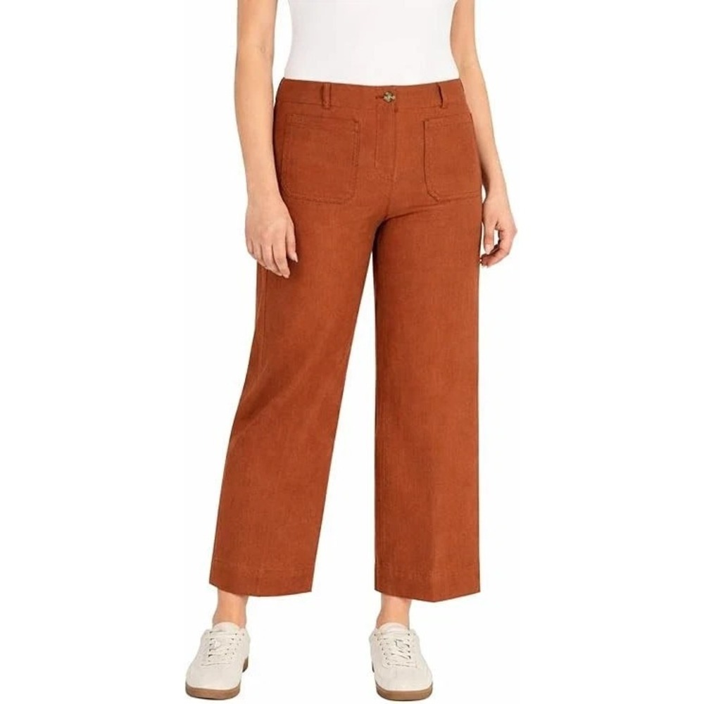 Hilary Radley Women's Wide Leg Pant, Rust, Size: 8, New
